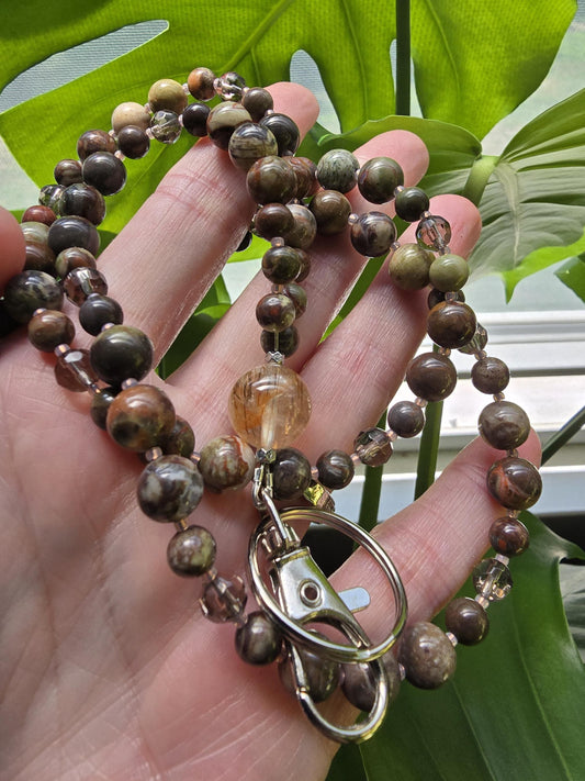 The Earth & Stone Lanyard Sacred Sol Design