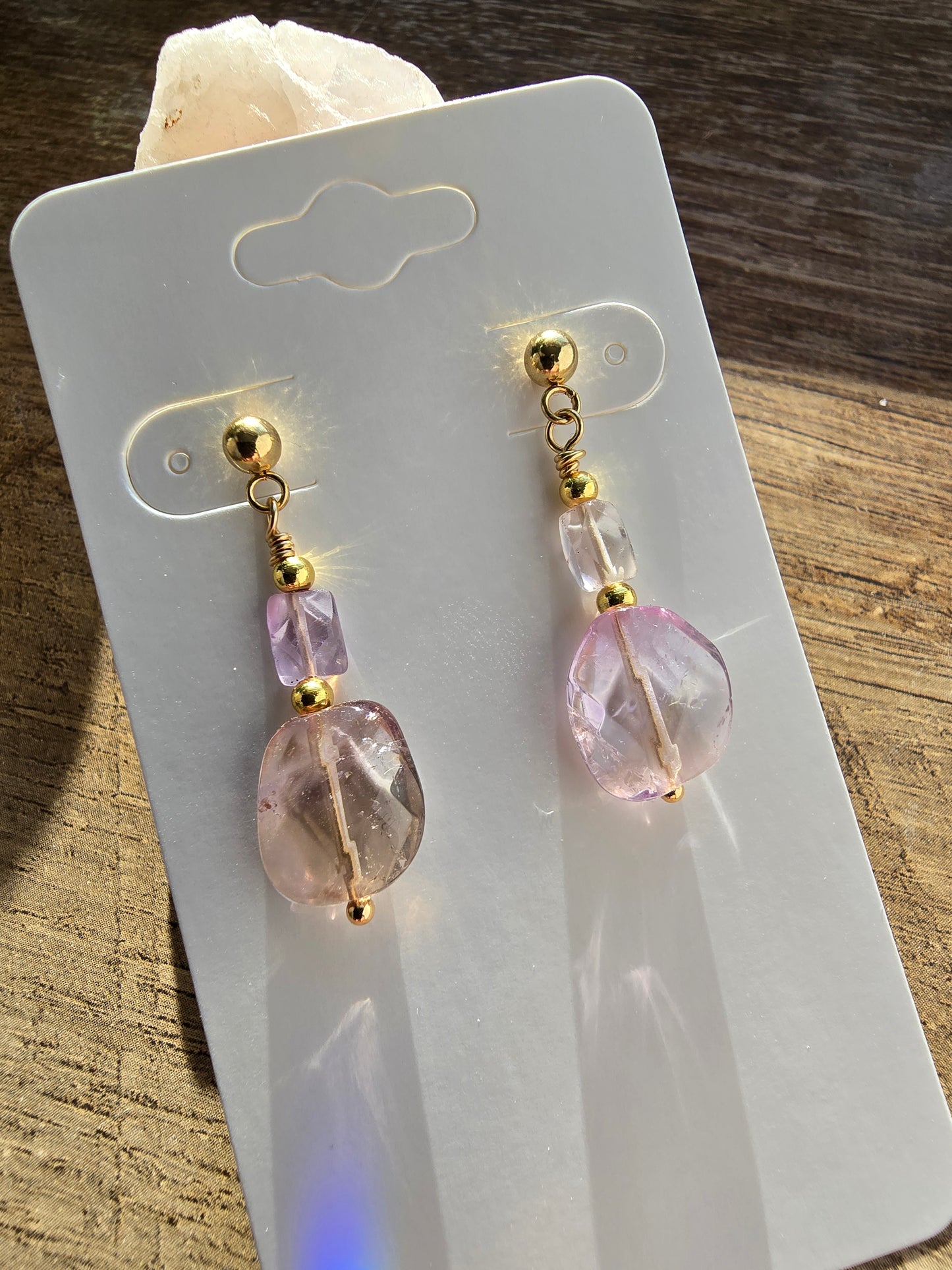 Ametrine Drop Earrings Sacred Sol Design