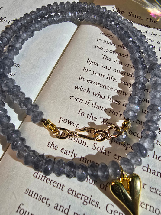 Grey Jade Love Necklace Sacred Sol Design