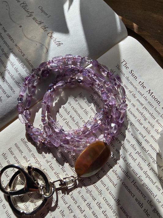 The Amethyst Iridescence Lanyard Sacred Sol Design