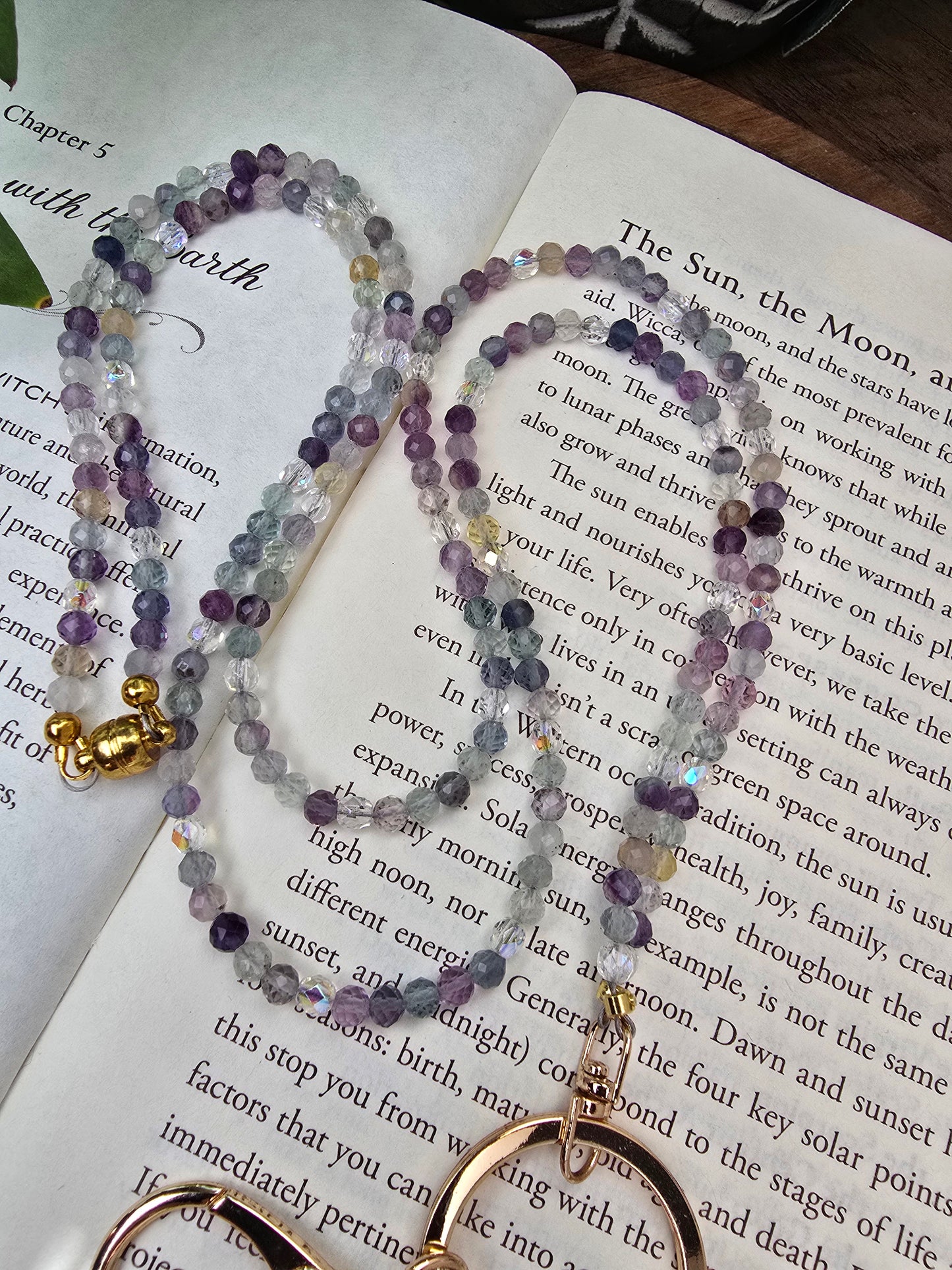 Delicate Fluorite Sparkle Lanyard Sacred Sol Design