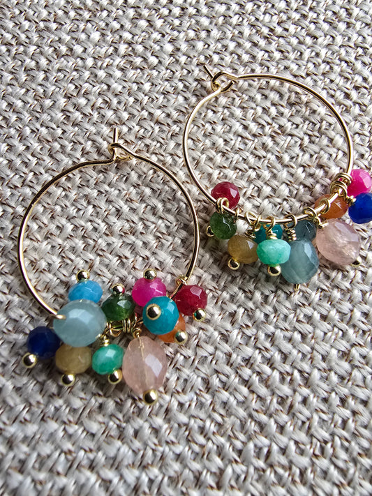 Kaleidoscope Confetti Earrings Sacred Sol Design