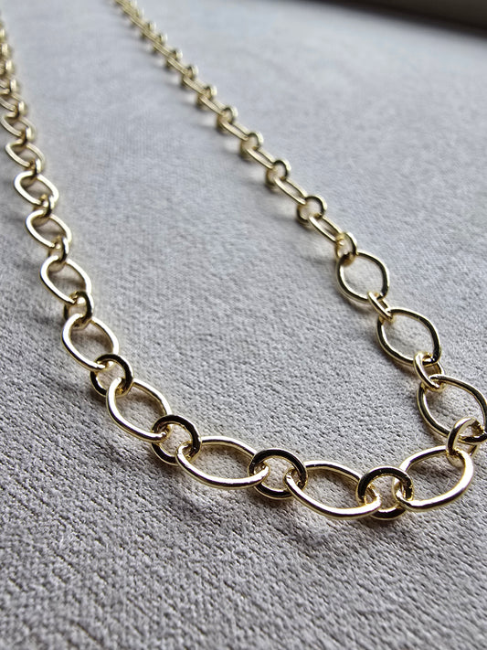 14k Gold Filled Layering Necklace – Minimalist Stacking Chain Sacred Sol Design