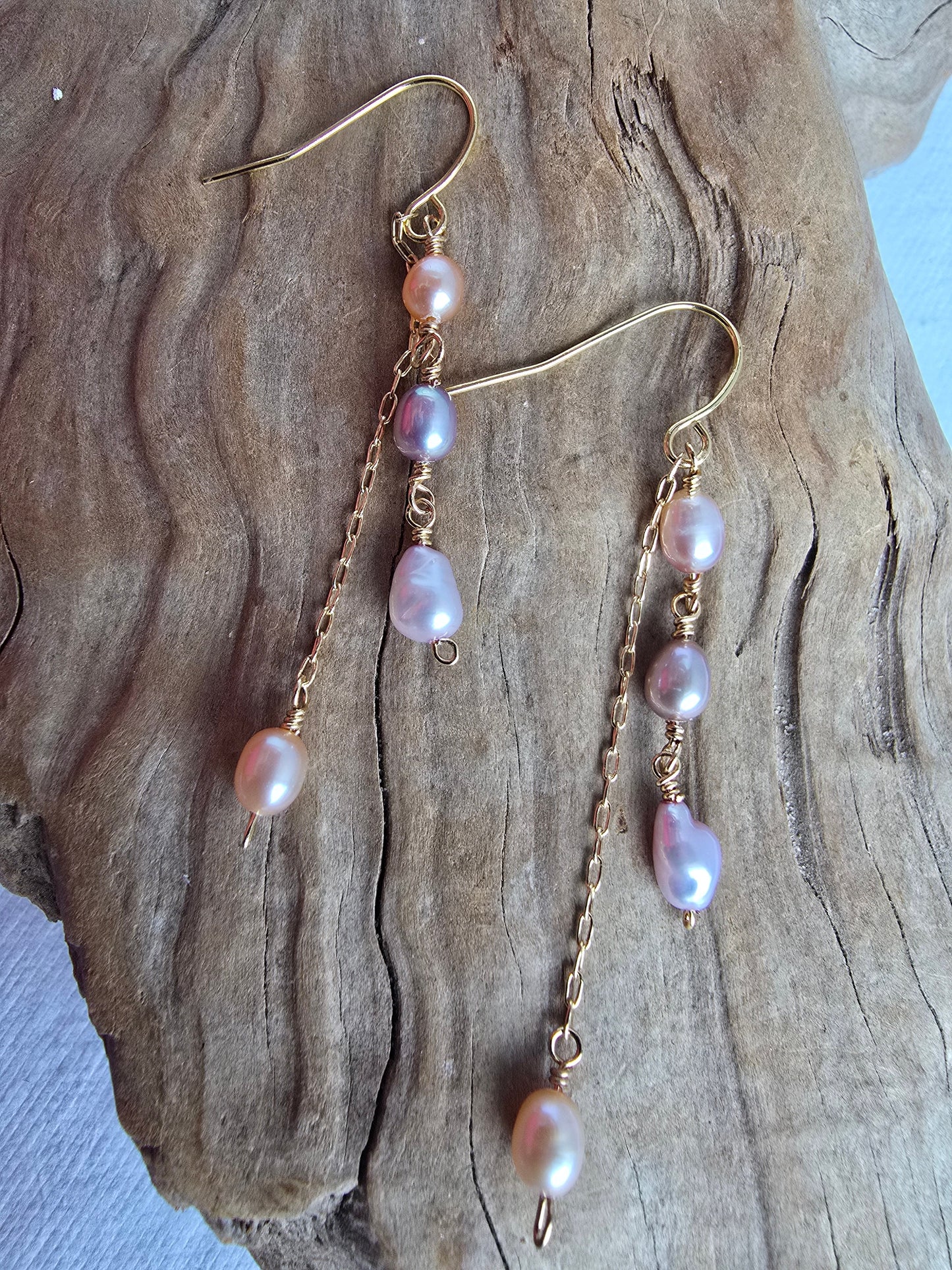 Cascading Pearl Earrings