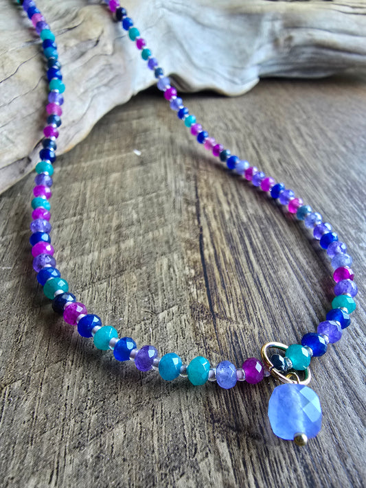 Kaleidoscope - Midnight 4MM 18" Necklace Sacred Sol Design