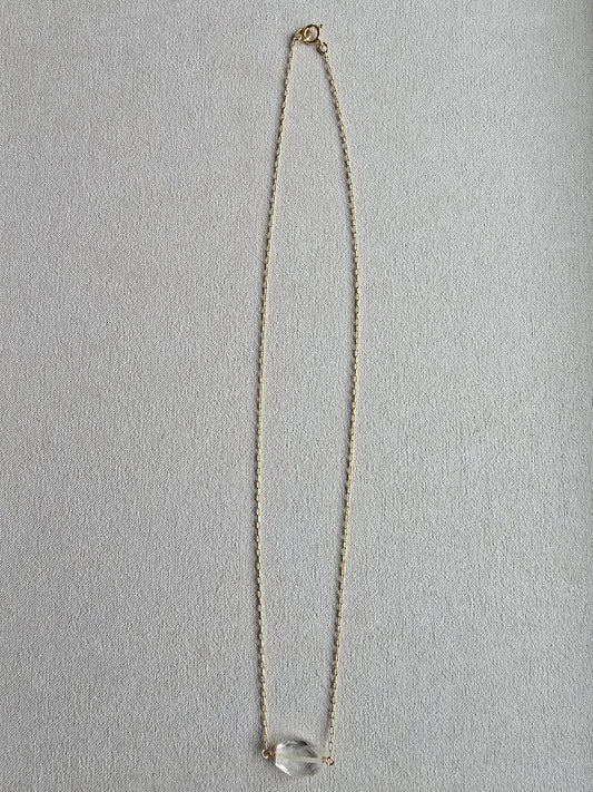 Faceted Citrine Gold Filled Dainty Necklace Sacred Sol Design