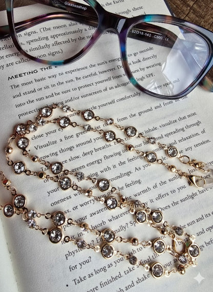 The Jewel Drop Eyeglass Chain Sacred Sol Design