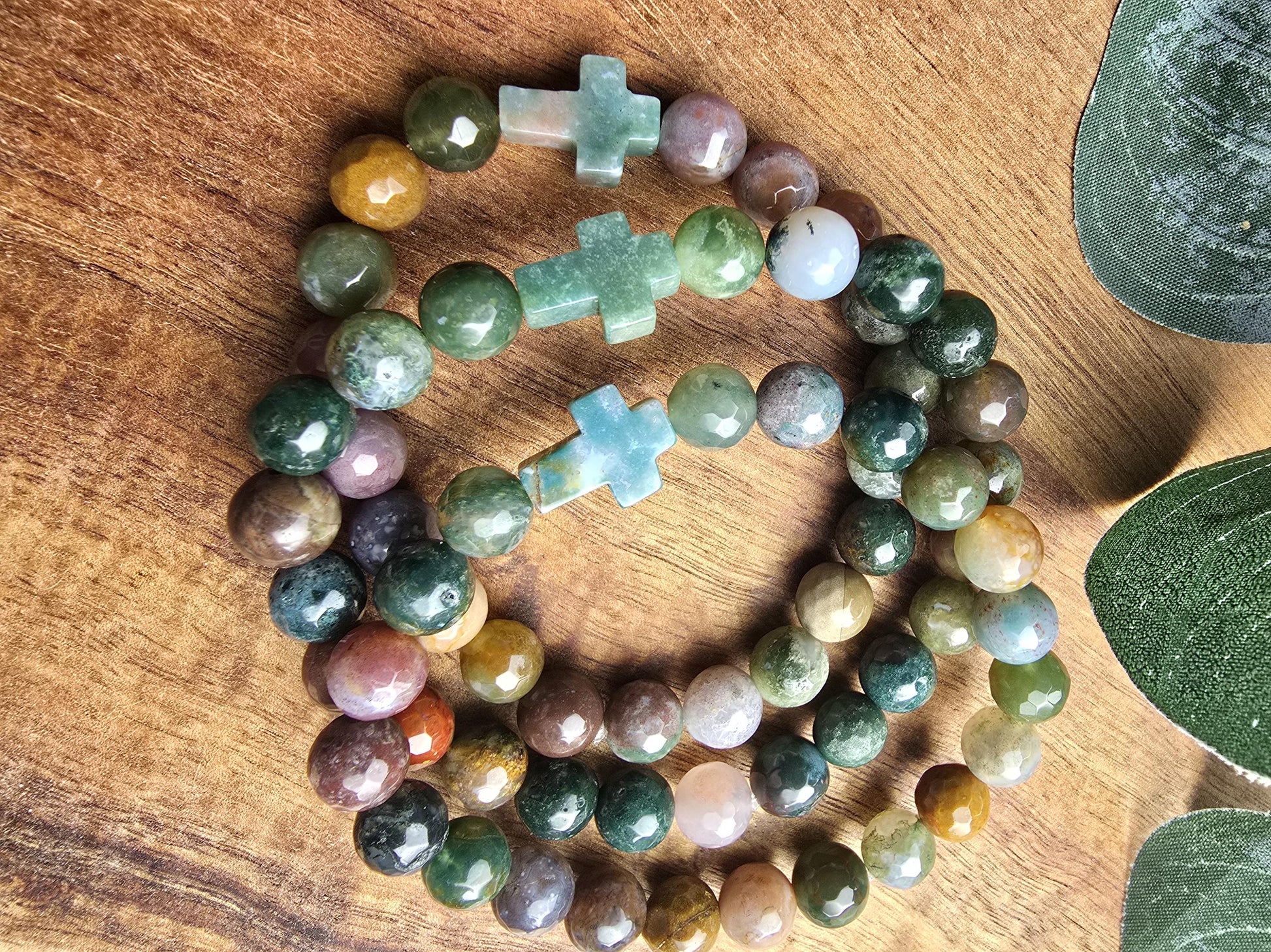 Prayer Bracelet | Green Agate Bracelet | Stackable Gemstone Bracelet | Gemstone Healing Bracelet | Handmade