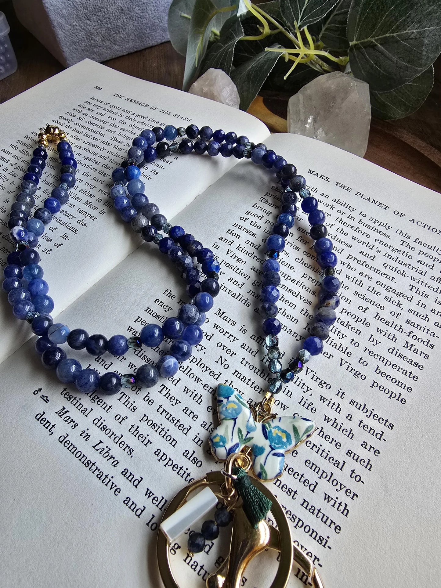 The Blu Butterfly Lanyard Sacred Sol Design