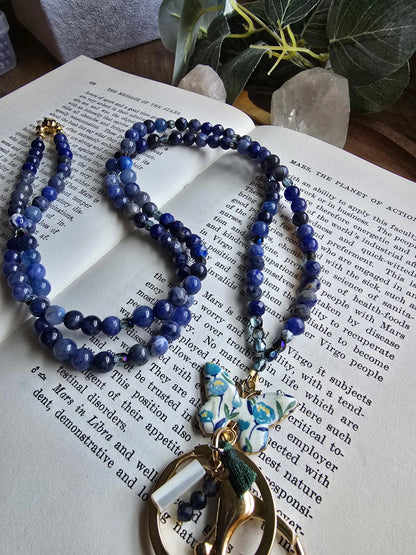 The Blu Butterfly Lanyard Sacred Sol Design