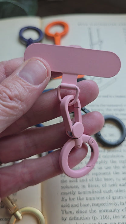 Universal Phone Tether Connector Gasket | Strong Metal Swivel Clasp