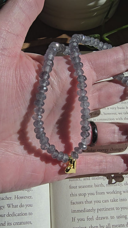 Grey Jade Love Necklace