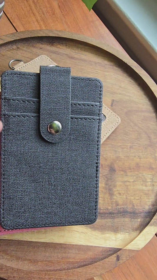 The Signature Slim 3-Pocket Canvas Badge Holder