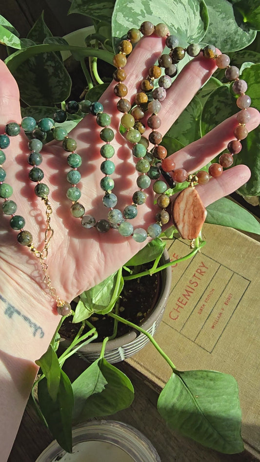 The Indian Summer Opera Necklace