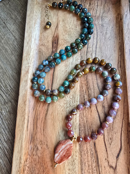 The Indian Summer Opera Necklace Sacred Sol Design