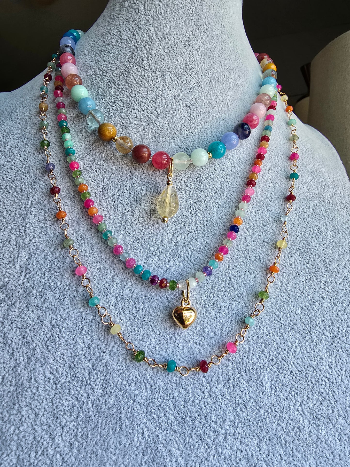 Kaleidoscope - Confetti 8MM 17.5" Necklace Sacred Sol Design
