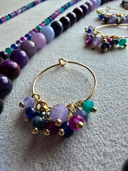 Kaleidoscope Midnight Earrings Sacred Sol Design