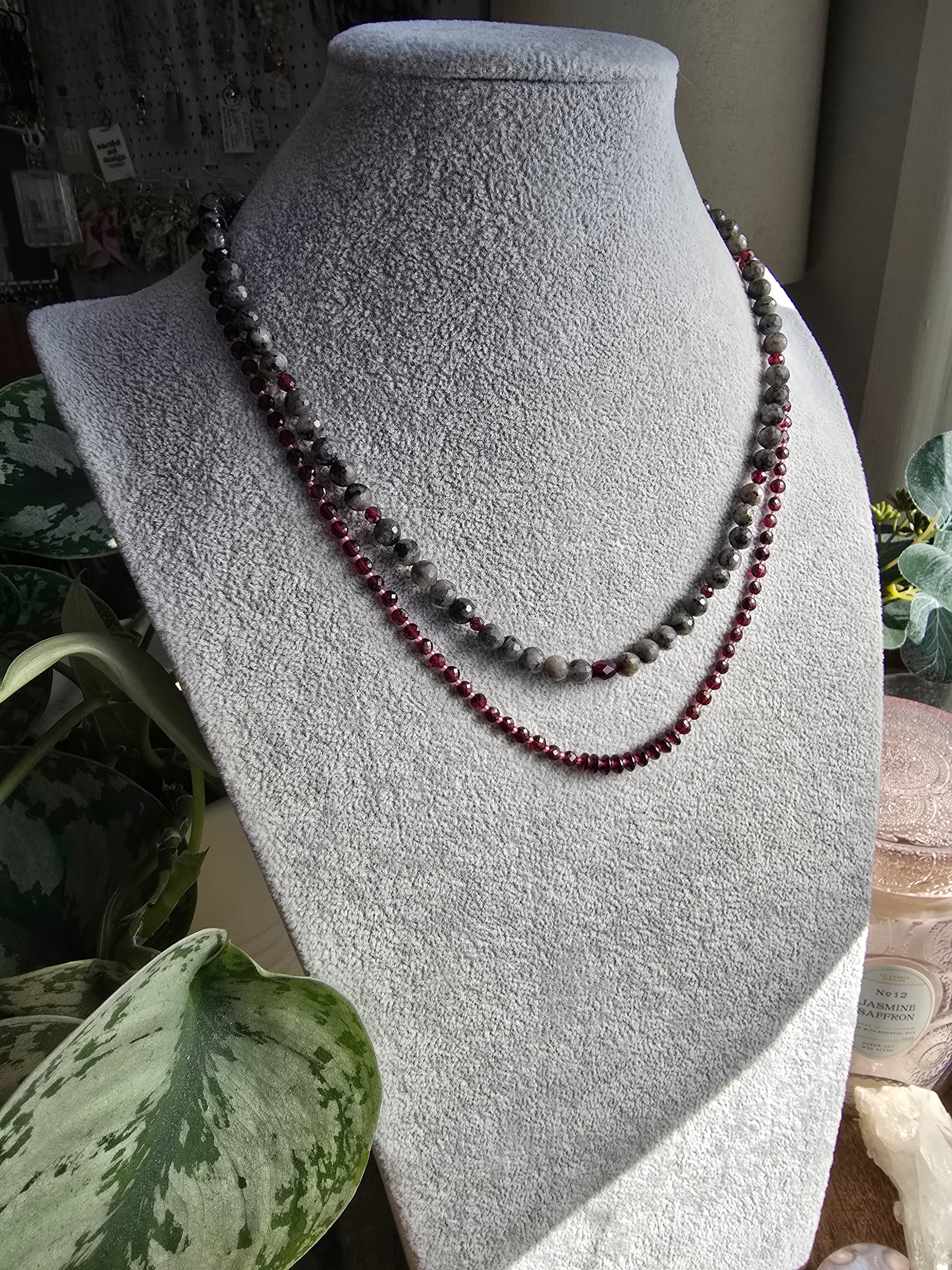 Garnet Radiance Necklace Sacred Sol Design