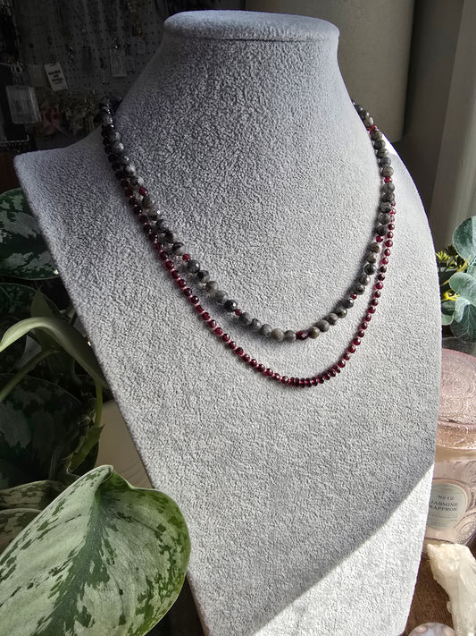 Garnet Radiance Necklace Sacred Sol Design