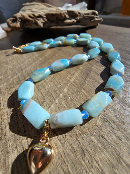 The Serene Heart Necklace Sacred Sol Design