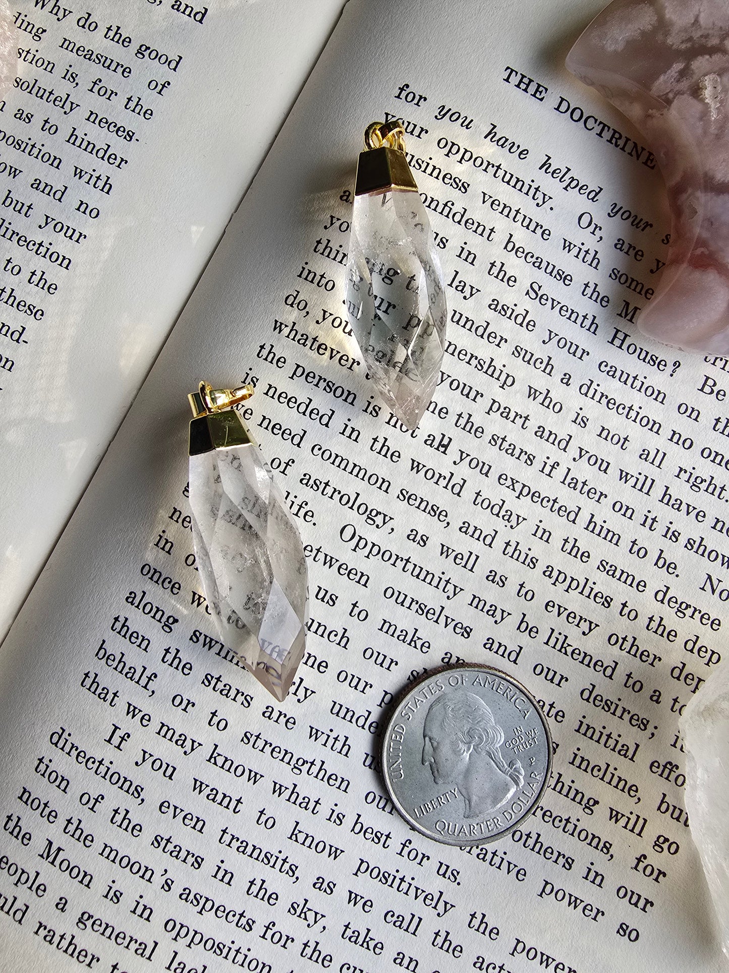Natural Clear Quartz Point Charm My Store