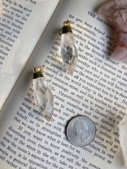 Natural Clear Quartz Point Charm My Store