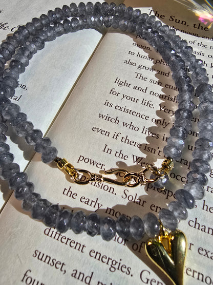 Grey Jade Love Necklace Sacred Sol Design