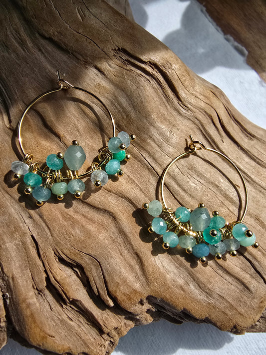 Kaleidoscope Tide Earrings Sacred Sol Design