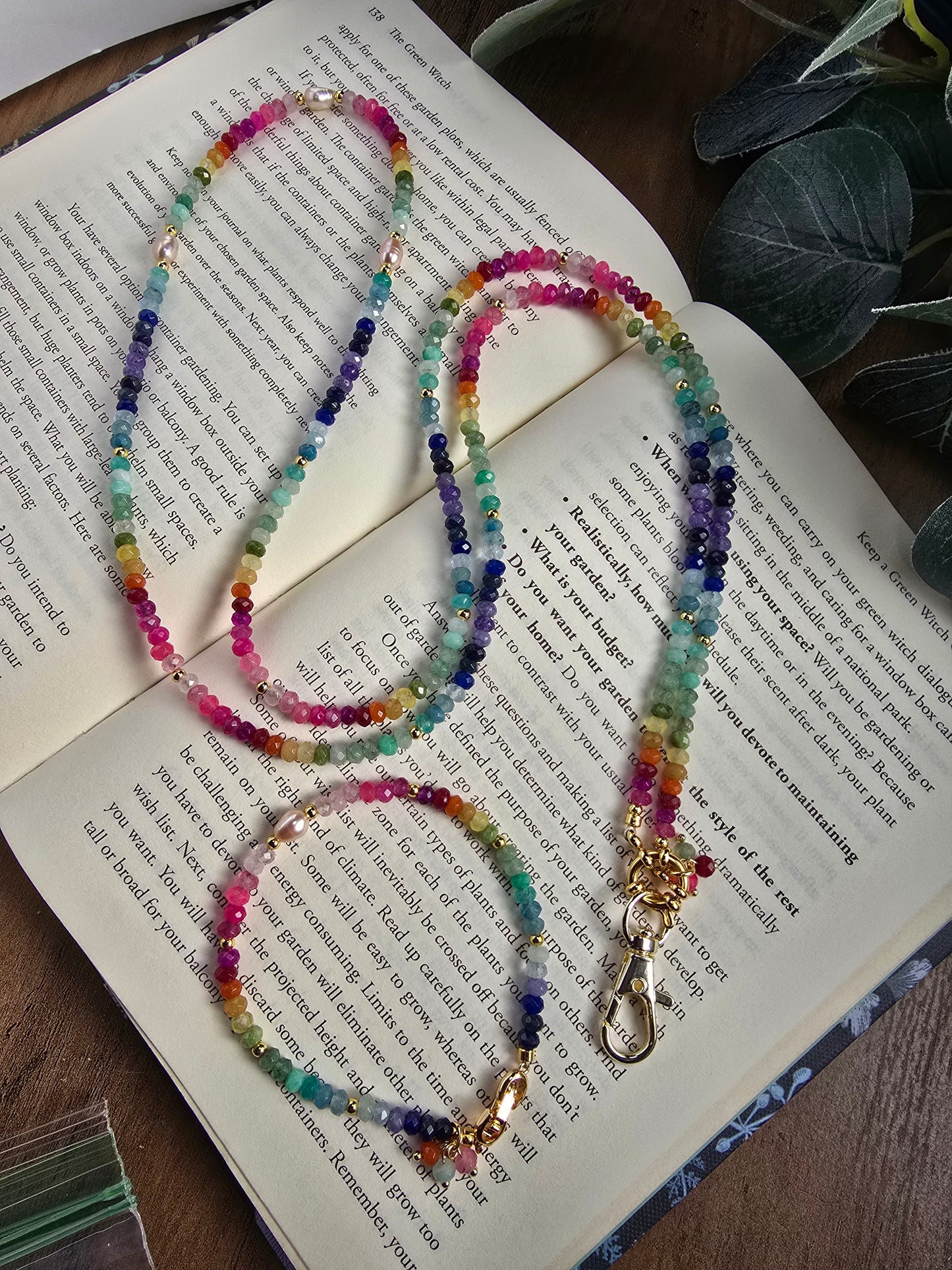 The Over the Rainbow Convertible Lanyard & Bracelet set Sacred Sol Design