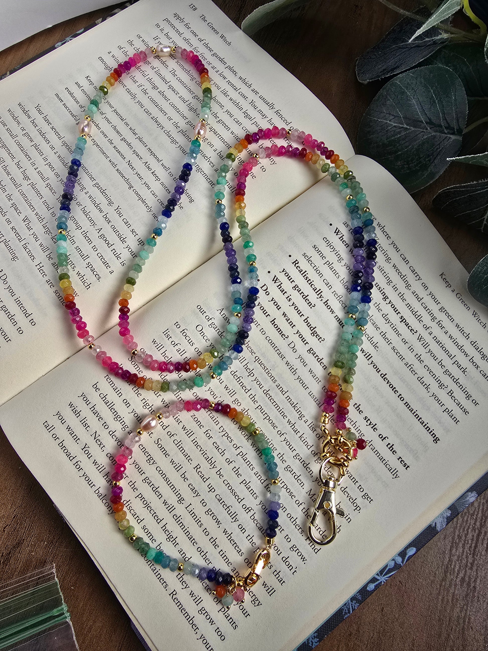 The Over the Rainbow Convertible Lanyard & Bracelet set Sacred Sol Design