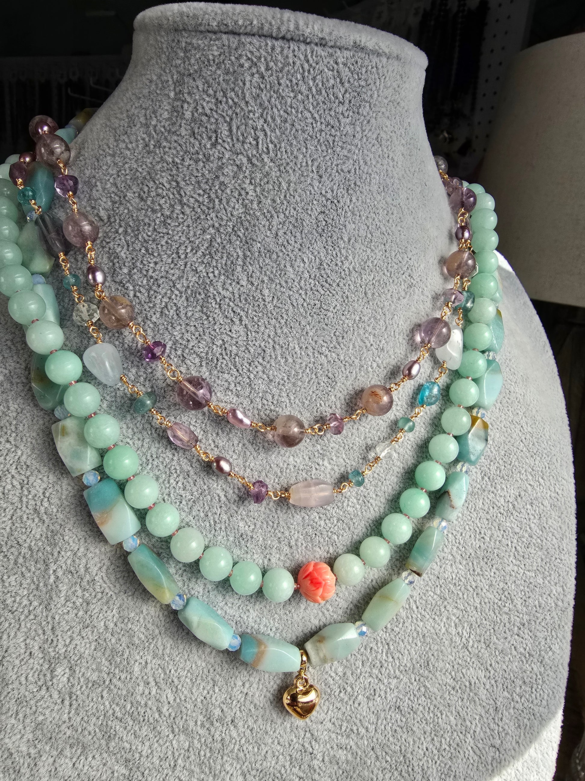 The Serene Heart Necklace Sacred Sol Design