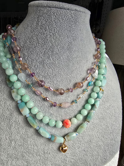 The Serene Heart Necklace Sacred Sol Design