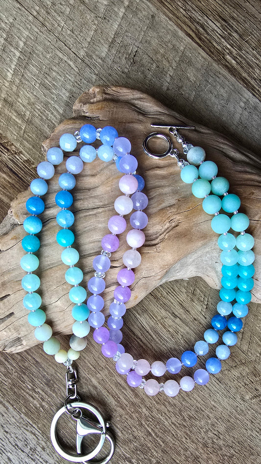 Daybreak Tide Gemstone Lanyard Sacred Sol Design