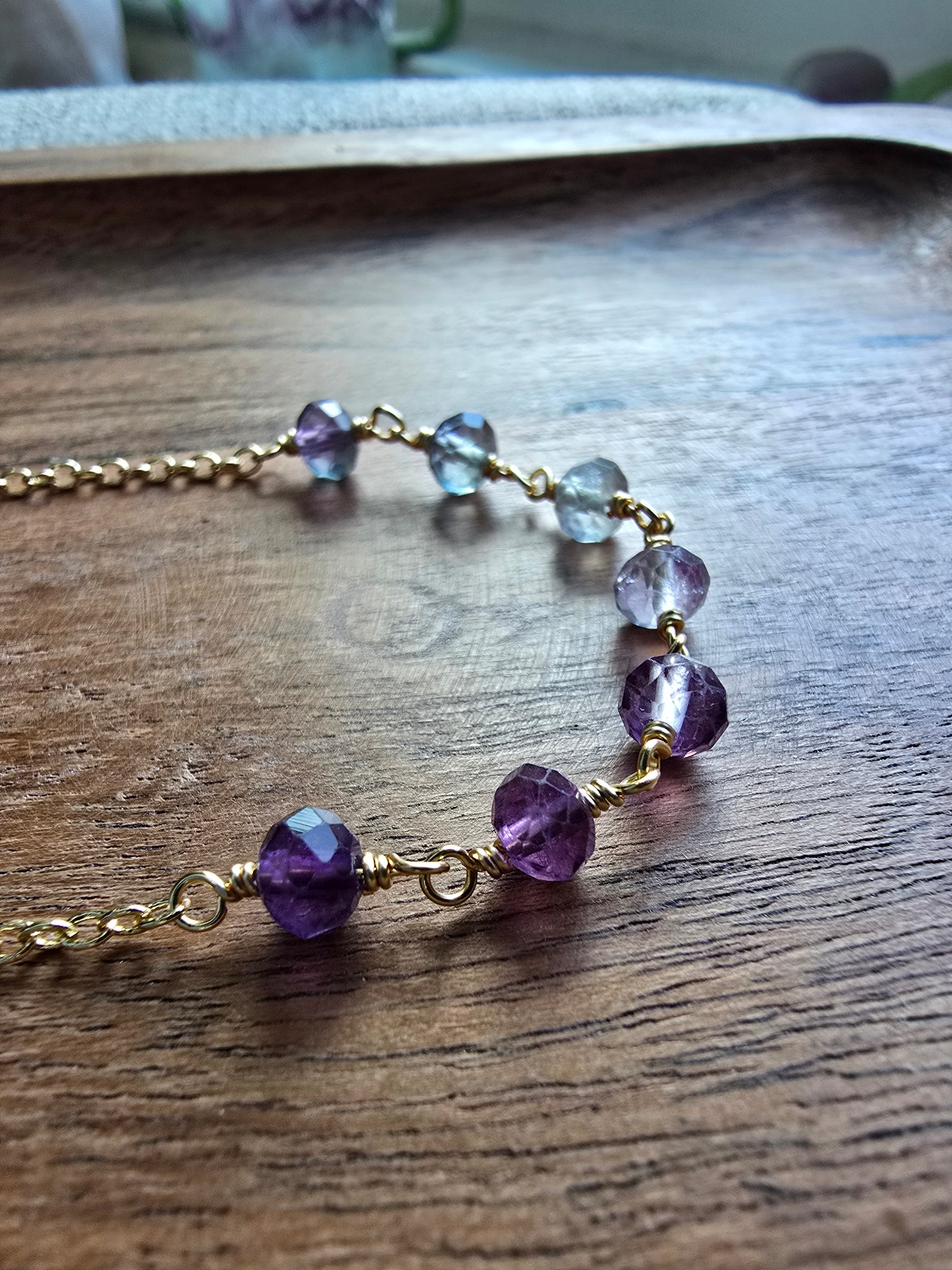 Morning Tide Fluorite Necklace Sacred Sol Design