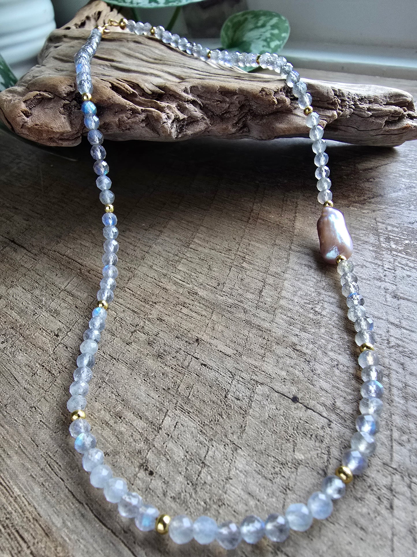 Labradorite Tide Necklace Sacred Sol Design