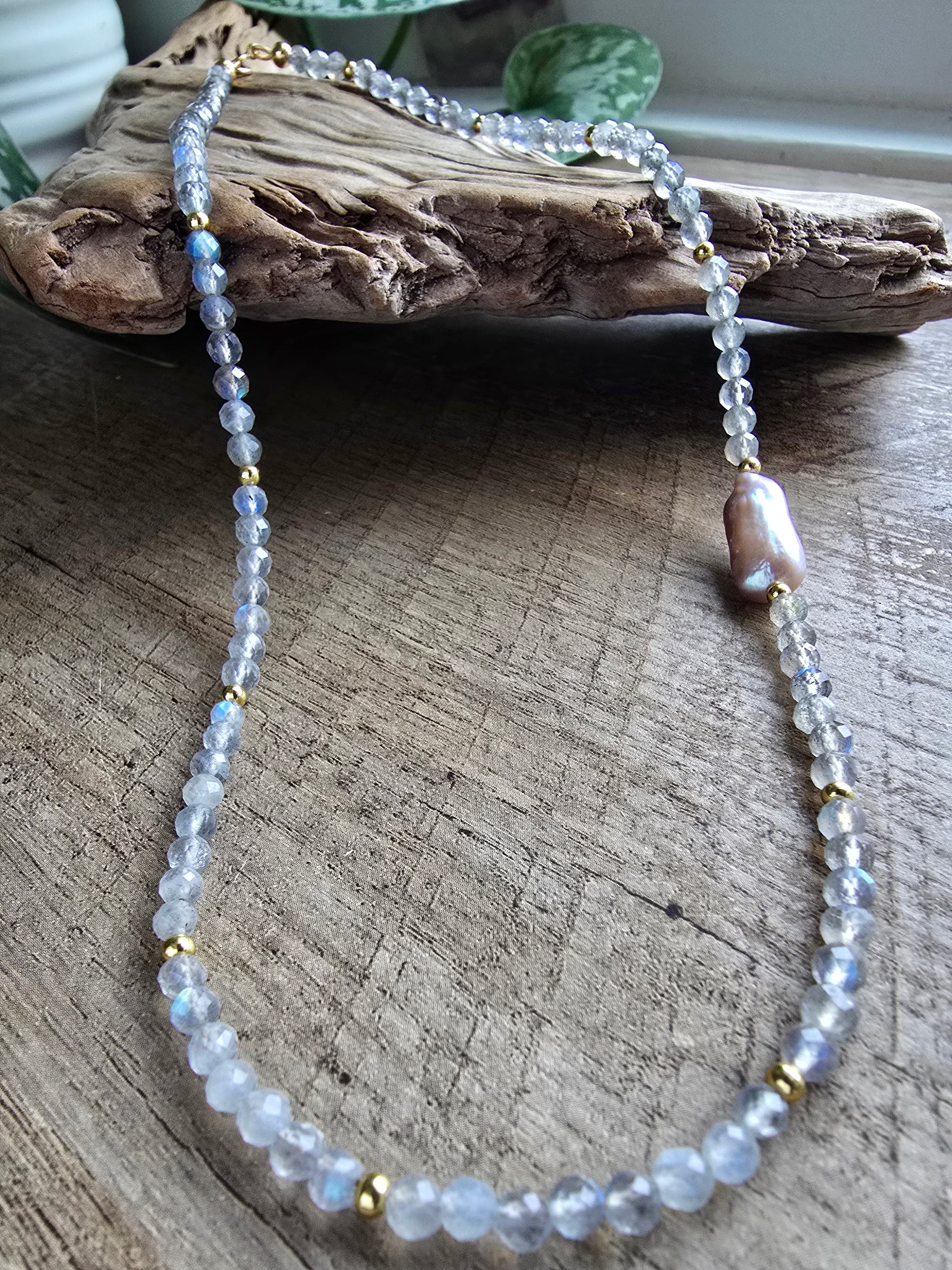 Labradorite Tide Necklace Sacred Sol Design