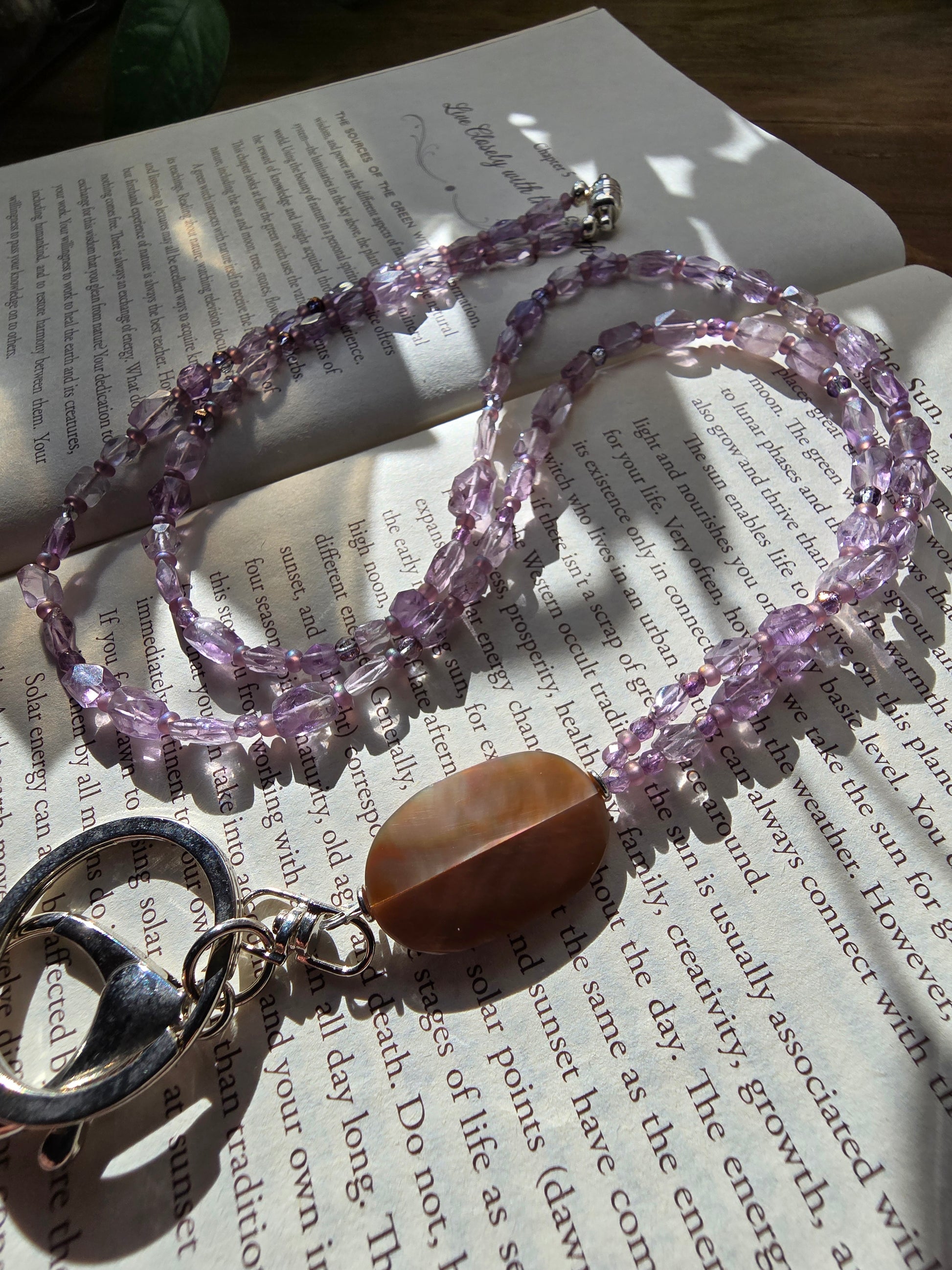 The Amethyst Iridescence Lanyard Sacred Sol Design