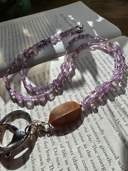 The Amethyst Iridescence Lanyard Sacred Sol Design