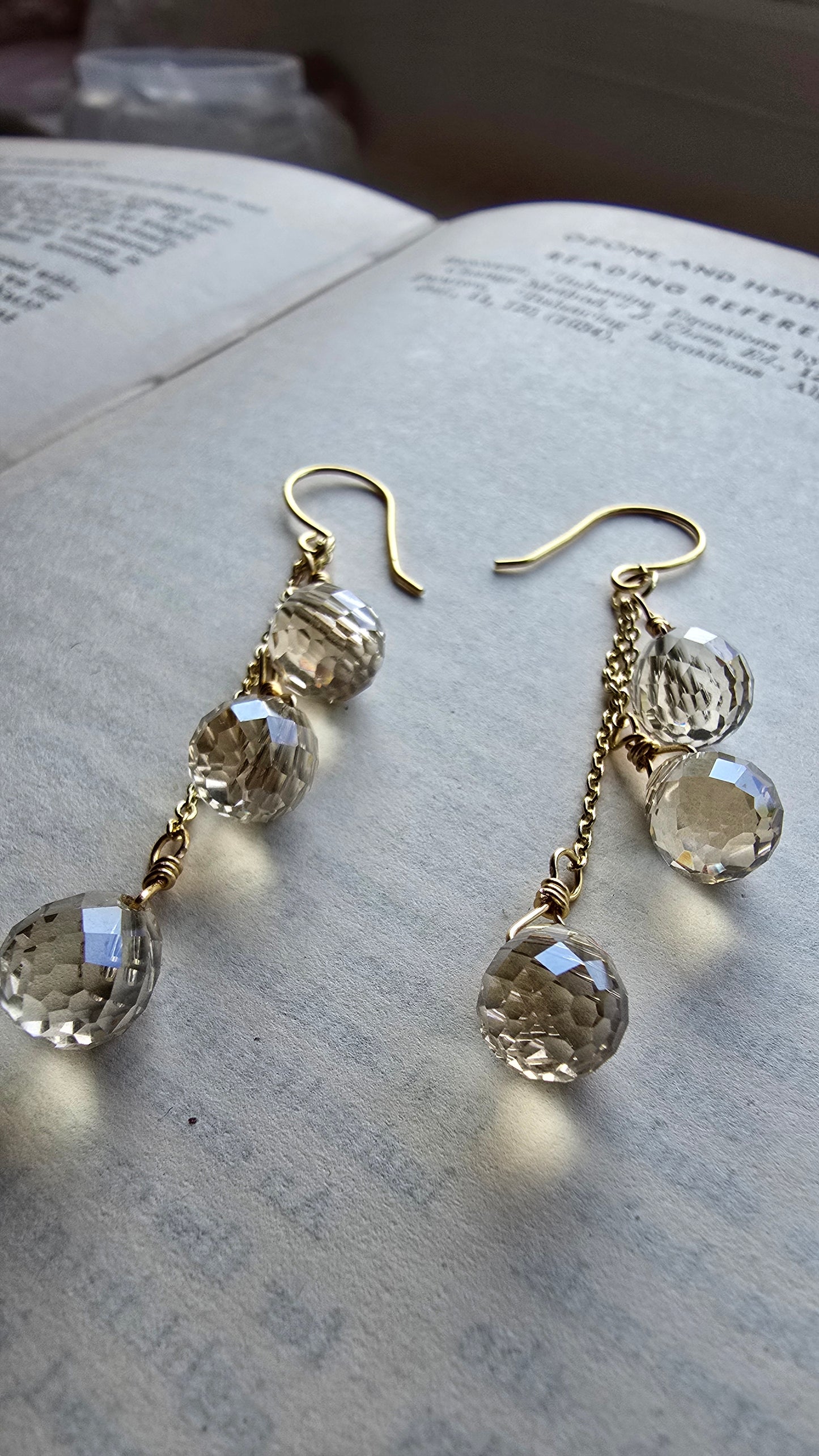 Cascade Crystal Drop Earrings Sacred Sol Design