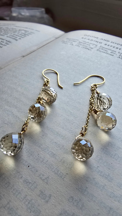 Cascade Crystal Drop Earrings Sacred Sol Design
