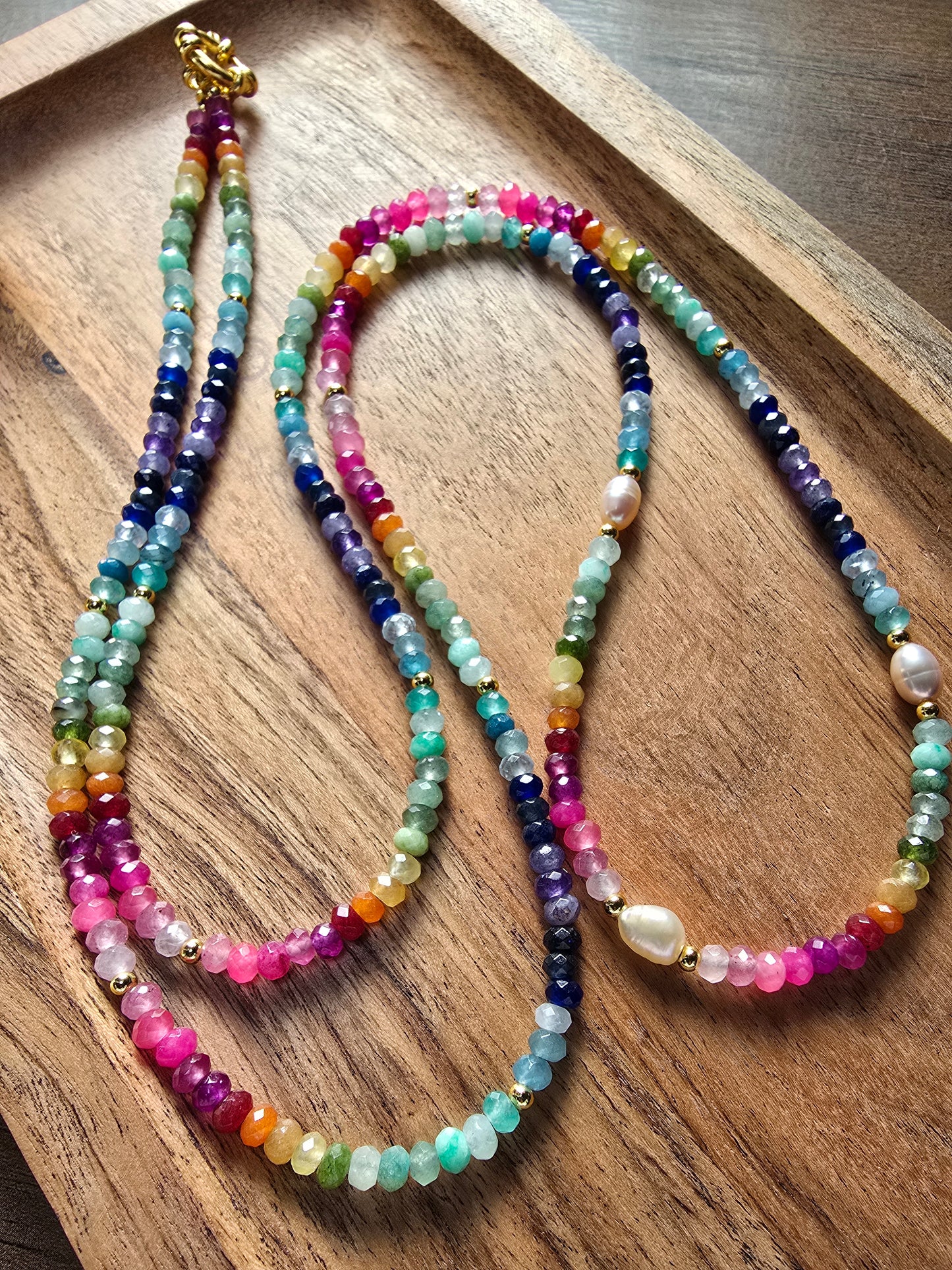 The Over the Rainbow Convertible Lanyard & Bracelet set Sacred Sol Design