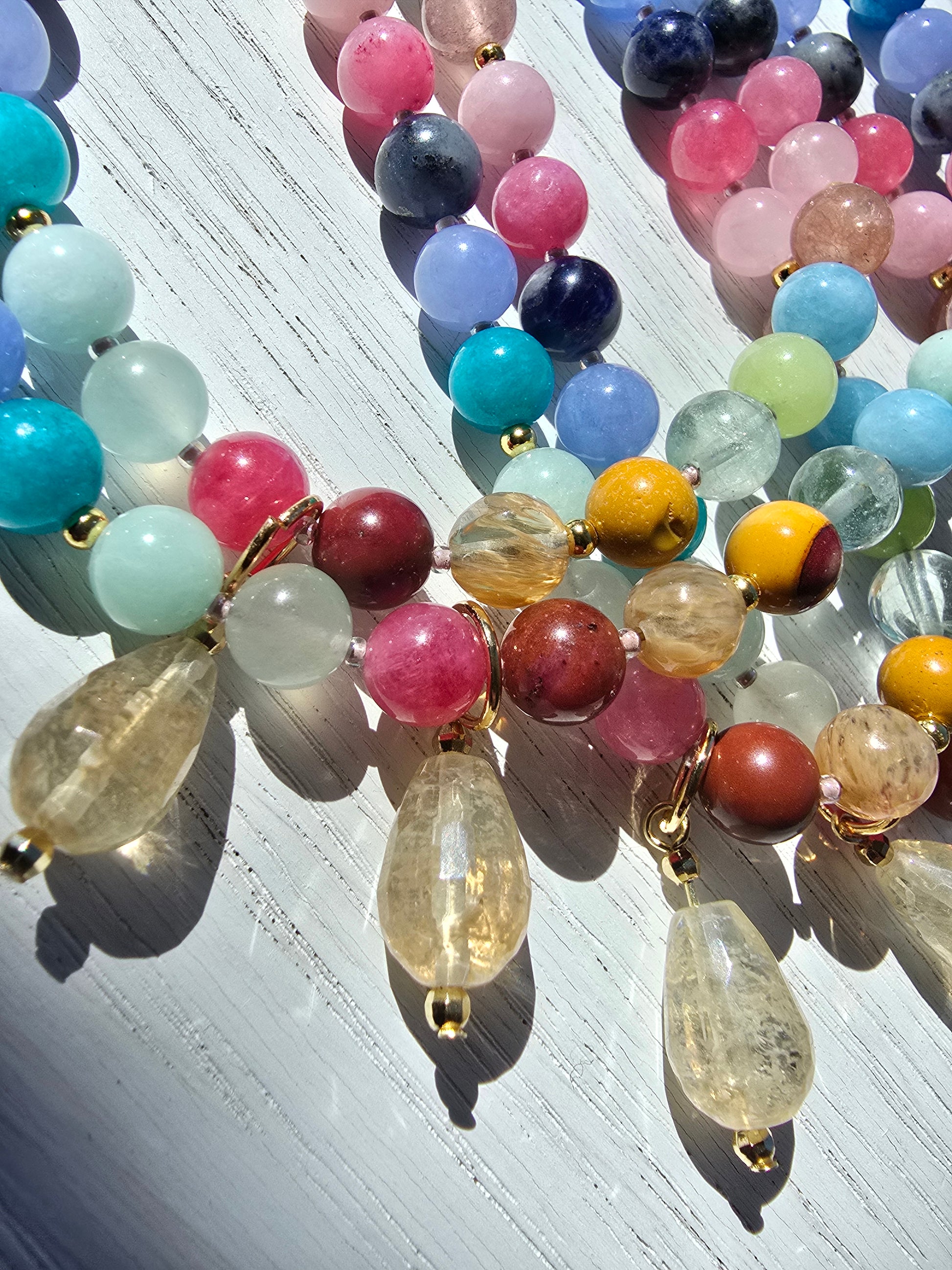 Kaleidoscope - Confetti 8MM 17.5" Necklace Sacred Sol Design