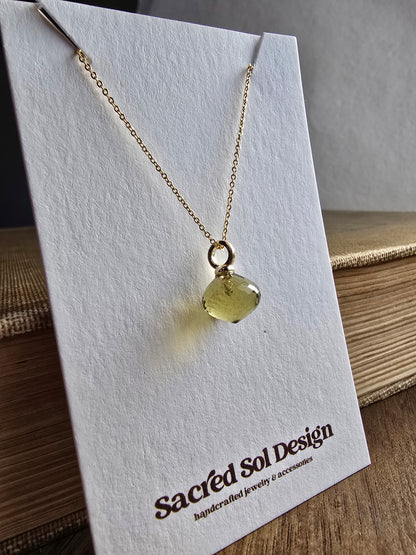 AAA Carved Gemstone Drop Hoop Earrings & Necklaces | Green Amethyst, Purple Amethyst, Prasiolite | Gold Hoop Earings Sacred Sol Design