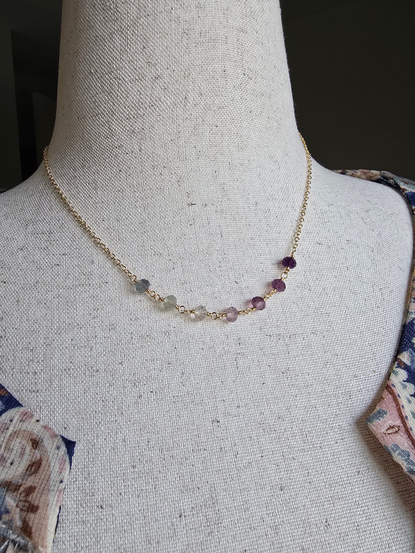 Morning Tide Fluorite Necklace Sacred Sol Design