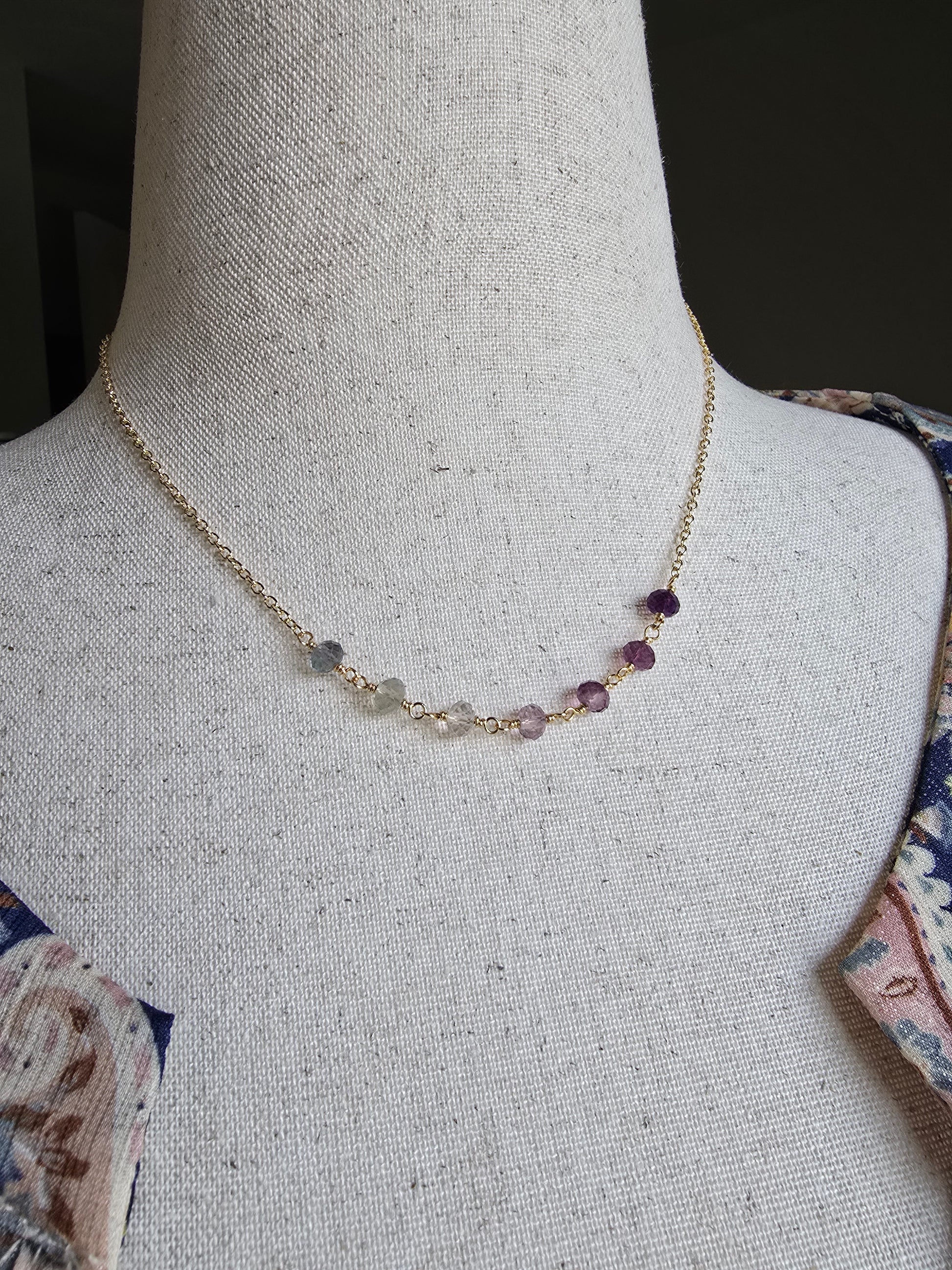 Morning Tide Fluorite Necklace Sacred Sol Design