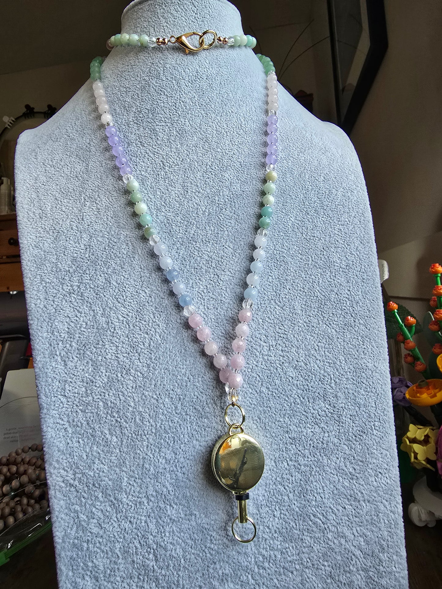 The Calming Cosmos Badge Lanyard Sacred Sol Design