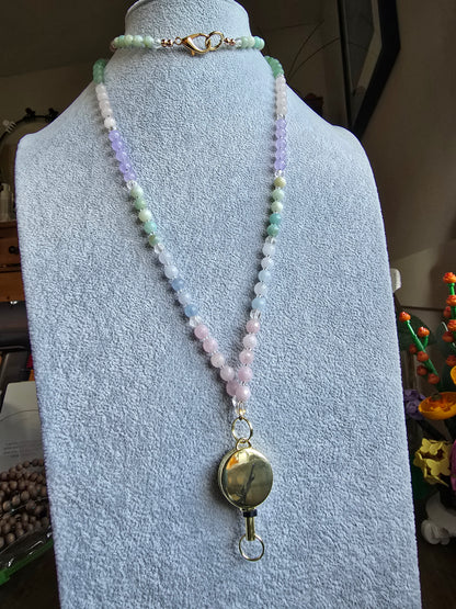 The Calming Cosmos Badge Lanyard Sacred Sol Design