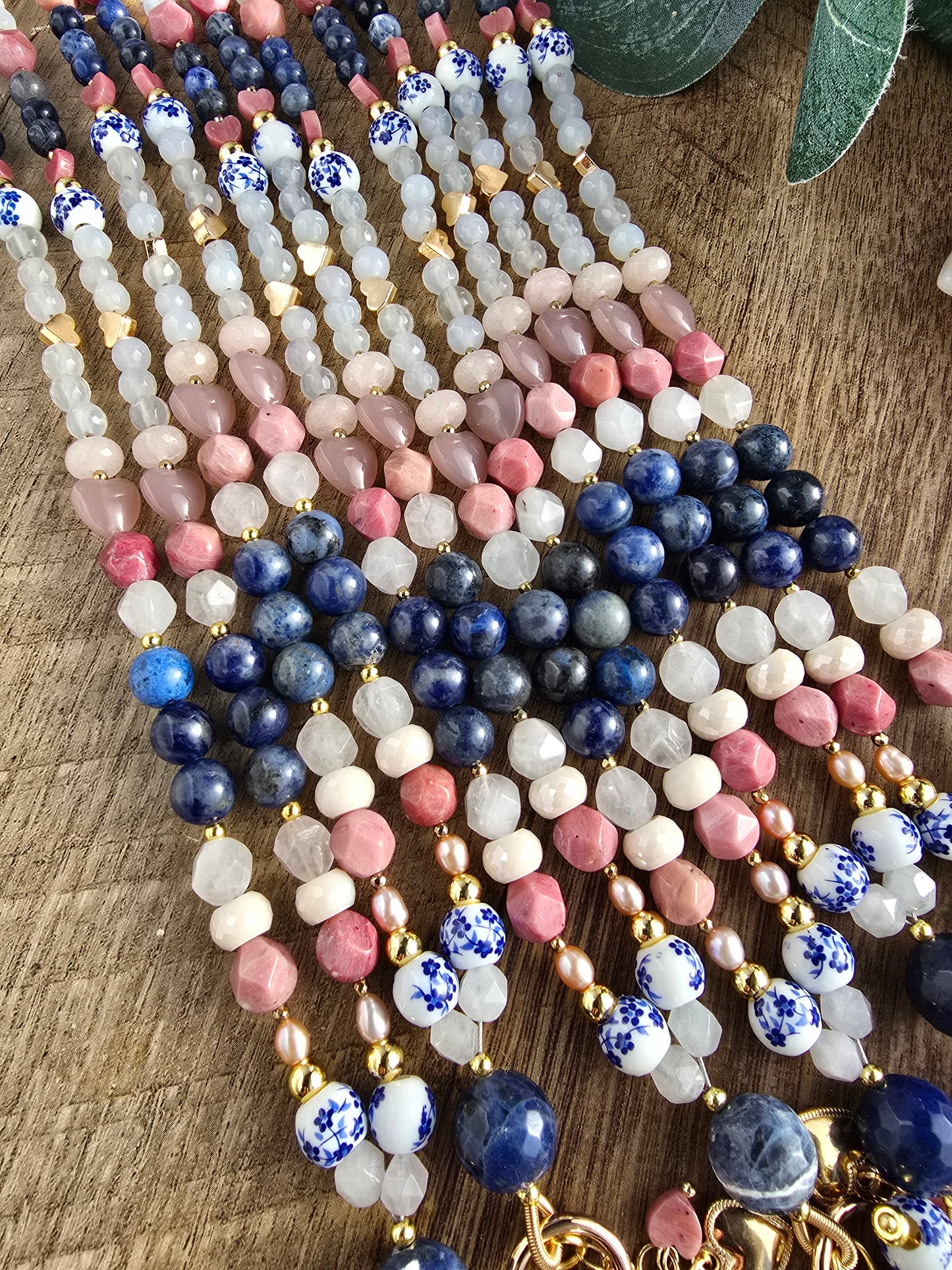 Not Your Grandma’s China | Multi-Stone Beaded Lanyard