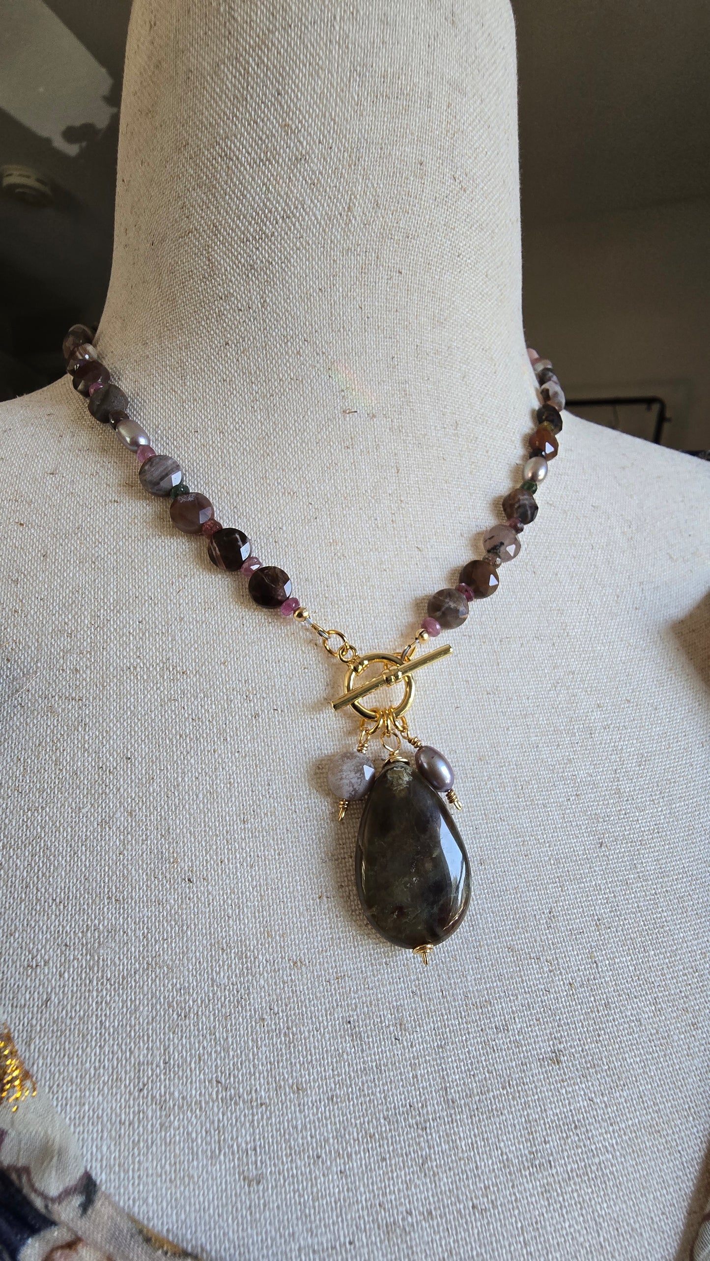 Petrified Wood Statement Necklace Sacred Sol Design