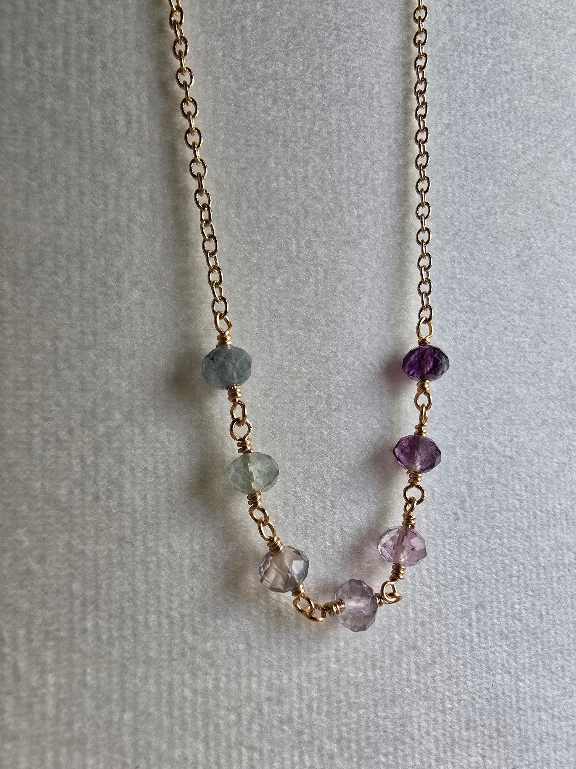 Morning Tide Fluorite Necklace Sacred Sol Design